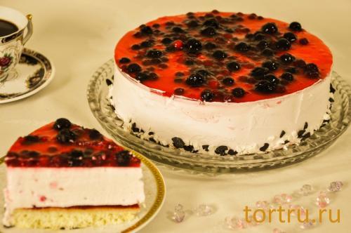 Торт "Суфле ягодное", На блюдечке, Зеленоград