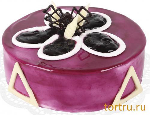 Торт "Творожно-черничный", кондитерская фирма Зодиак, Москва