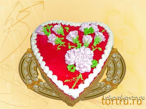 Торт "Валентинка", кондитерский цех Лакомка, Рязань
