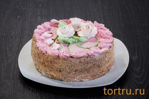 Торт "Белые розы", "Кристалл" Пенза