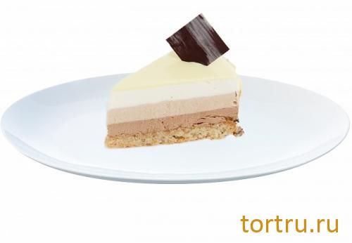 Торт "Три шоколада сырный", Леберже, Leberge, кондитерская