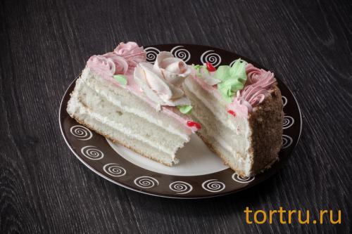 Торт "Белые розы", "Кристалл" Пенза