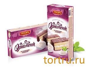 Торт "Орнамент" со сливочной начинкой, Пекарь