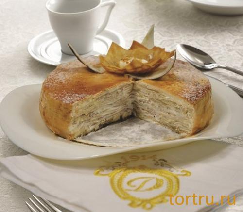 Торт французский блинный "Креп де Пари" карамельный, комбинат Добрынинский, Москва