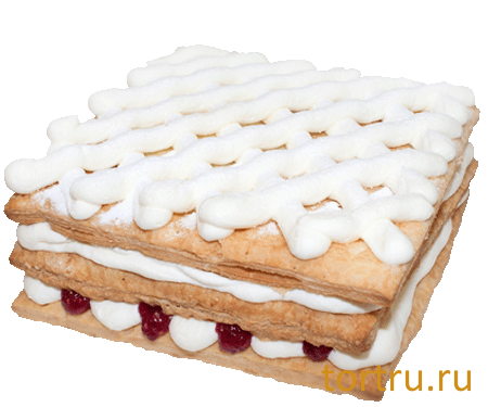 Торт "Сливки с малиной", кондитерское производство Метрополь, Санкт-Петербург