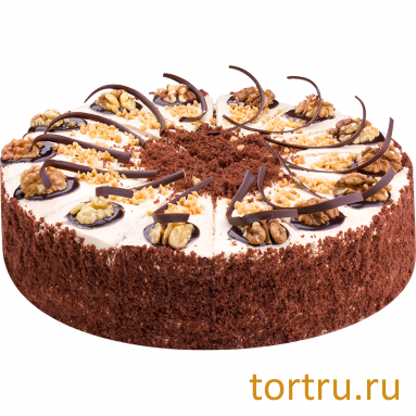 Торт сегментированный "Карамельно-ореховый", кондитерская фабрика Метрополис