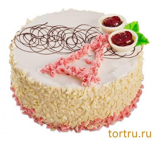 Торт "Сырный с клубникой", фирма Татьяна, Воронеж