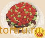 Торт "Фигурный с Клубникой", Хлебокомбинат Каширский, Каширахлеб