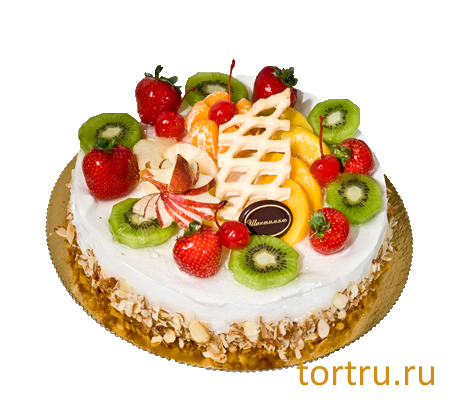 Торт "Фруктовый кремчиз", французская кондитерская Шантимэль, Москва