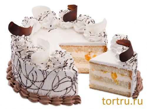 Торт "Йогуртовый с персиком", фирма Татьяна, Воронеж