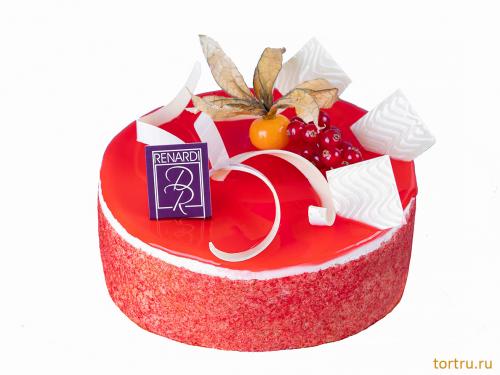 Торт "Йогуртово-клубничный", Кондитерский дом Renardi, Москва