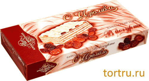 Торт Вафельный "В йогурте с изюмом", кондитерская фабрика Азбука Шоколада, Москва Торт Вафельный "В йогурте с изюмом", кондитерская фабрика Азбука Шоколада, Москва