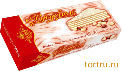 Торт Вафельный "В йогурте с кедровым орехом", кондитерская фабрика Азбука Шоколада, Москва Торт Вафельный "В йогурте с кедровым орехом", кондитерская фабрика Азбука Шоколада, Москва