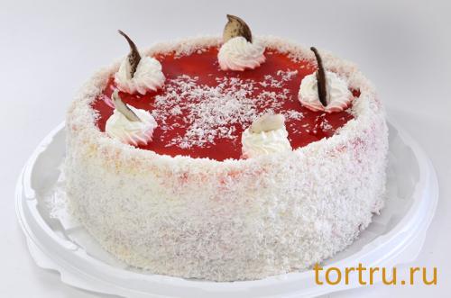 Торт "Клубнично-ванильный", кондитерский дом Богатырь, Боровск