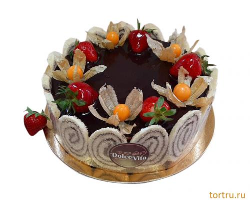 Торт "Кремчиз шоколадный", кондитерская DolceVita, Дмитров