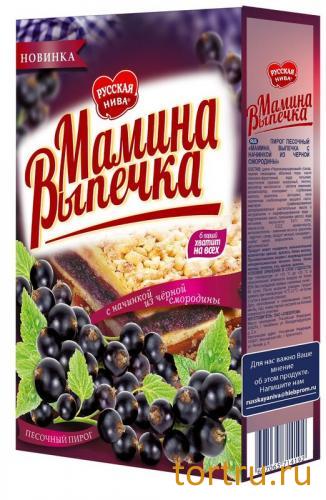 Песочные пироги "Мамина Выпечка" с начинкой из черной смородины, Русская Нива
