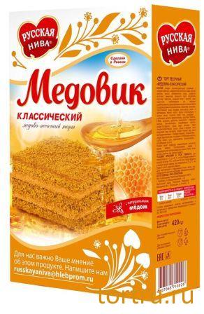 Торт "Медовик" классический, Русская Нива