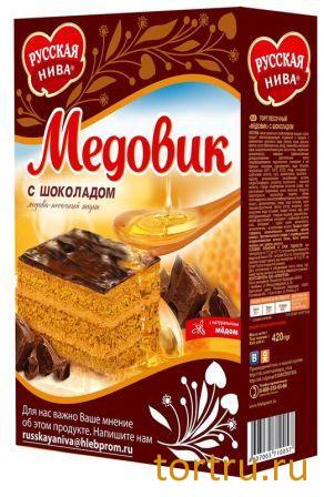 Торт "Медовик" с шоколадом, Русская Нива