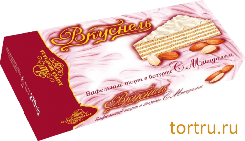 Торт Вафельный "В йогурте с миндалём", кондитерская фабрика Азбука Шоколада, Москва Торт Вафельный "В йогурте с миндалём", кондитерская фабрика Азбука Шоколада, Москва