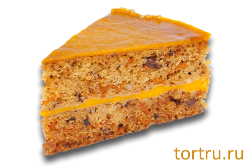 Торт "постный Морковный с маракуйя", кондитерская Крем Роял, Москва