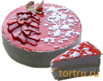 Торт "Йогурт Клубничный 2", Лайтком, кондитерская, Москва