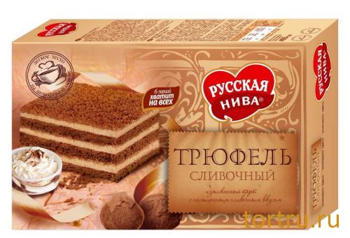 Торт "Трюфель" сливочный, Русская Нива Торт "Трюфель" сливочный, Русская Нива