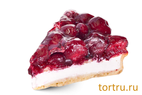 Торт "Творожный с вишней", кондитерская Крем Роял, Москва