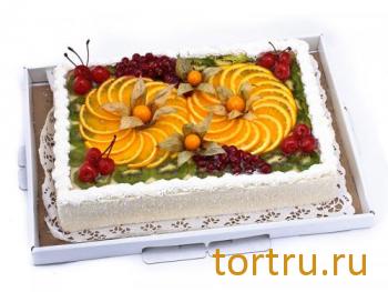 Торт "Фруктовое ассорти", Хлебокомбинат "Пеко", Москва