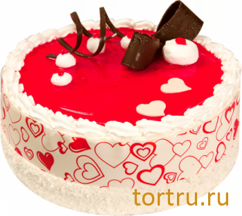 Торт "Сочная клубника в ванильном йогурте", кондитерская фабрика Метрополис