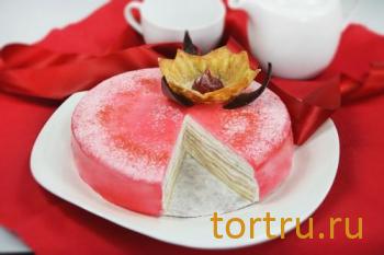 Торт французский блинный "Креп де Пари" клубничный, комбинат Добрынинский, Москва