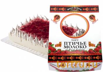 Торт "Птичье молоко Клубничное", Фили Бейкер, Москва