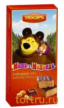 Торт вафельный "Маша и Медведь", Пекарь Торт вафельный "Маша и Медведь", Пекарь