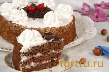 Торт "Черный лес", На блюдечке, Зеленоград