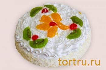Торт "Йогуртовый с фруктами", кондитерская Чайка, Калуга