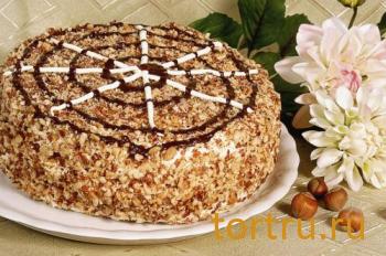 Торт "Паутинка", На блюдечке, Зеленоград