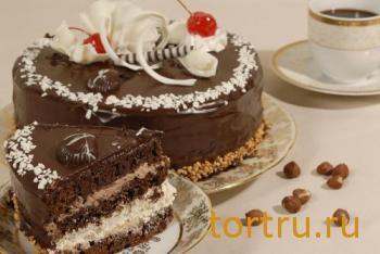 Торт "Шоколадное танго", На блюдечке, Зеленоград