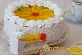 Торт "Суфле с фруктами", На блюдечке, Зеленоград