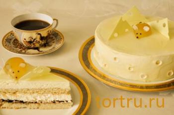 Торт "Сырный", На блюдечке, Зеленоград