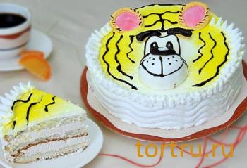 Торт "Тигр", На блюдечке, Зеленоград