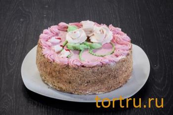 Торт "Белые розы", "Кристалл" Пенза