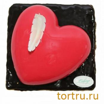 Торт "Малиновый (Сердце красное)", Леберже, Leberge, кондитерская