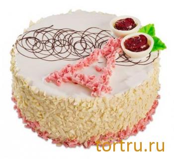 Торт "Сырный с клубникой", фирма Татьяна, Воронеж