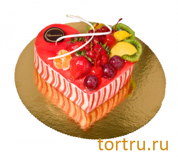 Торт "Мусс Клубничное сердце", французская кондитерская Шантимэль, Москва