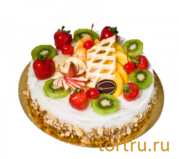 Торт "Фруктовый кремчиз", французская кондитерская Шантимэль, Москва