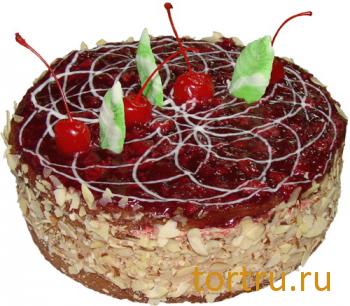 Торт "Бисквитный шоколадно-вишнёвый", Хлебокомбинат "Пролетарец", Москва