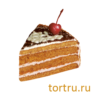 Торт "Медовый с вишней", кондитерская фабрика Сластёна, Чебоксары